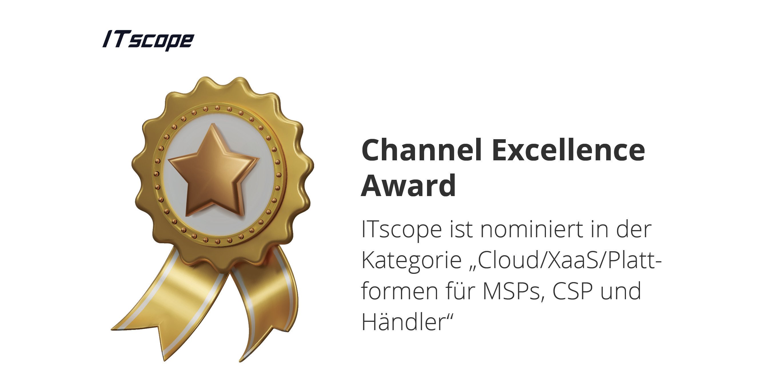 Channel Excellence Awards 2025: ITscope ist nominiert